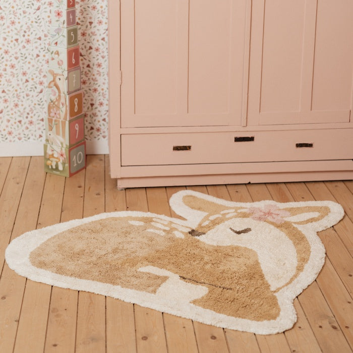 LITTLE DUTCH Tapijt 103x110cm - hertje