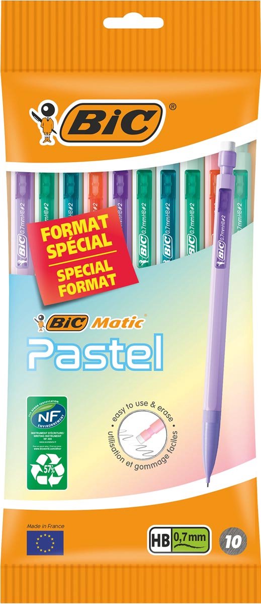 BIC Matic vulpotlood pastel - 10 st.