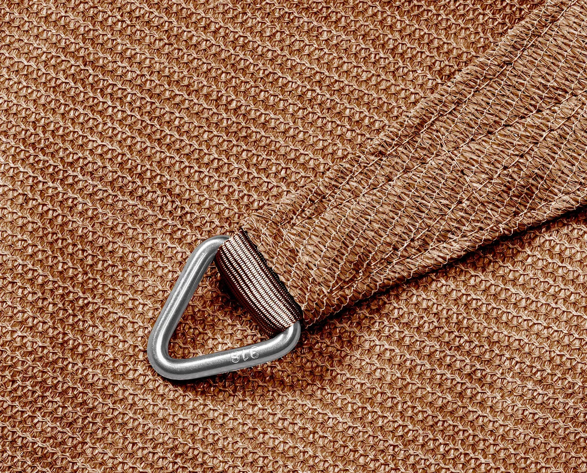 PLATINUM Coolfit schaduwdoek driehoek - 500x500x500cm - zand