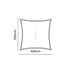 PLATINUM Coolfit schaduwdoek vierkant - 500x500cm - zand