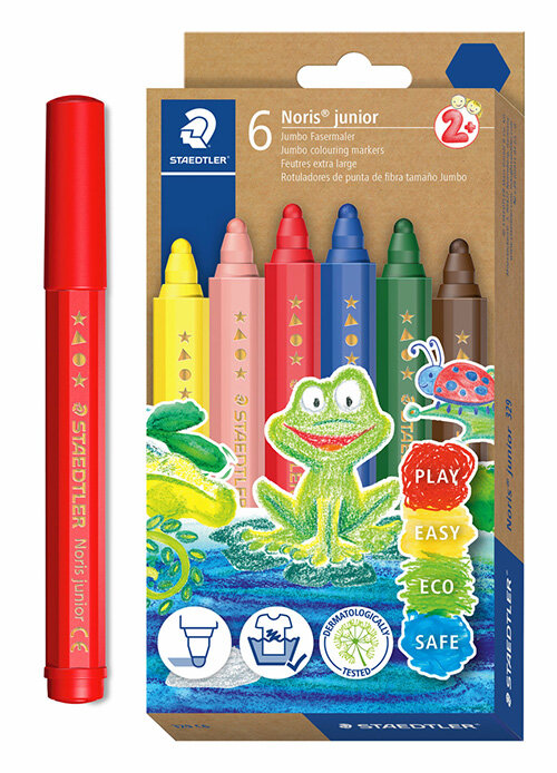 STAEDTLER Noris junior viltstiften - 6st