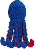 BEEZTEES Hondenspeelgoed octopus Amy - pluche - blauw - 25cm (Zomer)