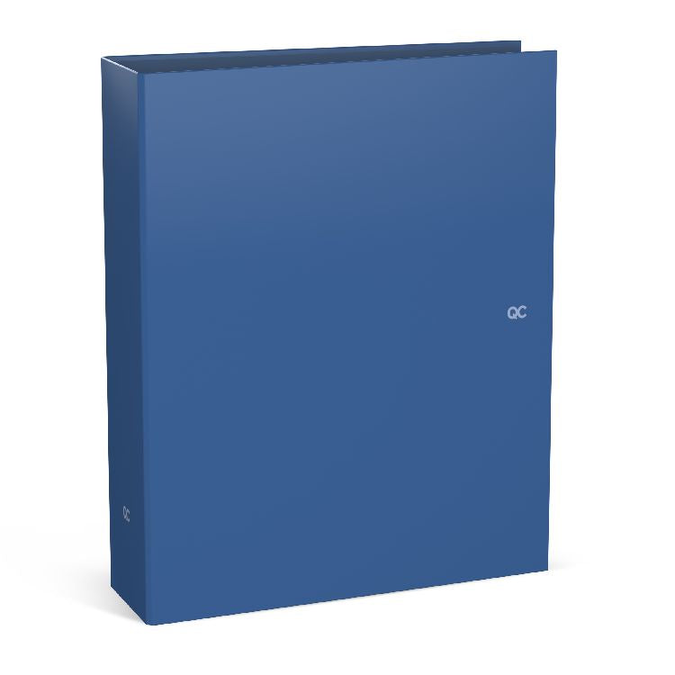QC COLOUR Brede ringmap 8cm - Midnight blue