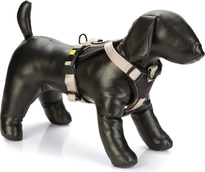 BEEZTEES Y-tuig Premium Parinca 49/57cm lichtgrijs - nylon