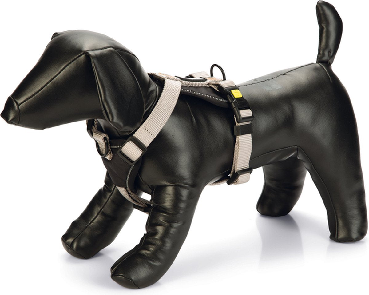 BEEZTEES Y-tuig Premium Parinca 67/77cm lichtgrijs - nylon