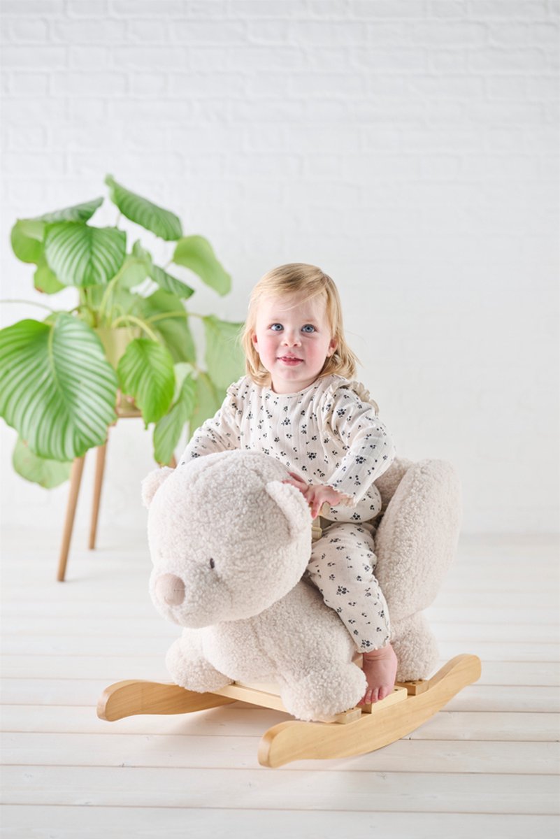 NATTOU Teddy schommelstoel beer - beige
