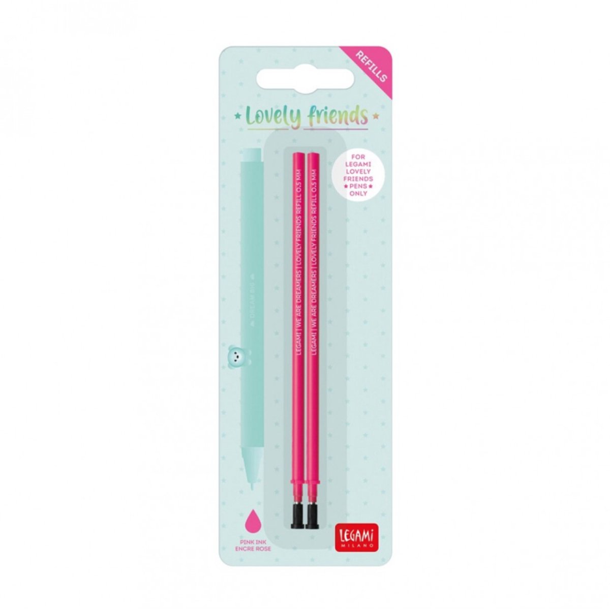 LEGAMI pen vullingen Lovely Friends - roze