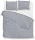 ZOHOME Flanella di Lino Dekbedovertrek - 200x220cm - denim