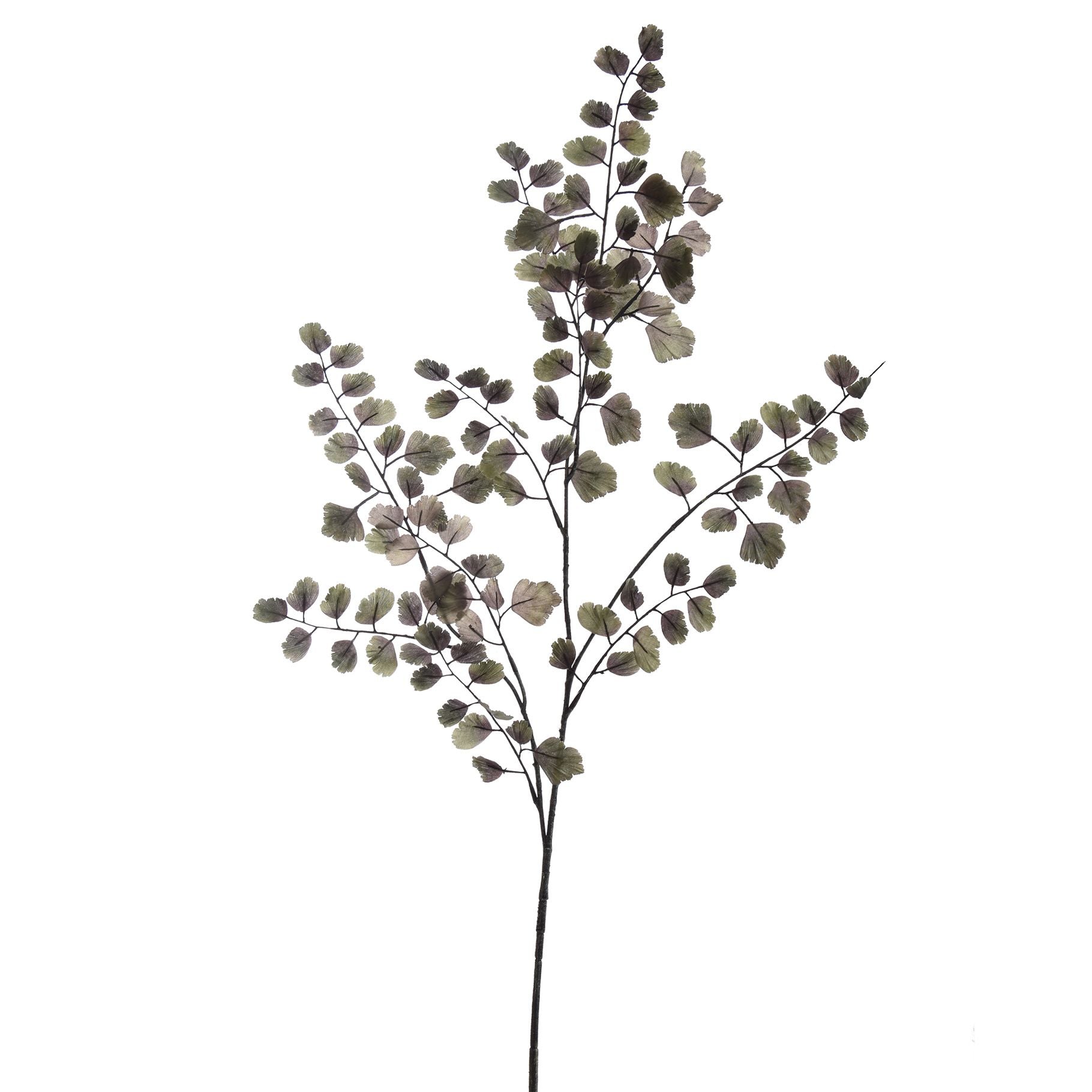 Maiden hair leaf spray - 100cm - grey