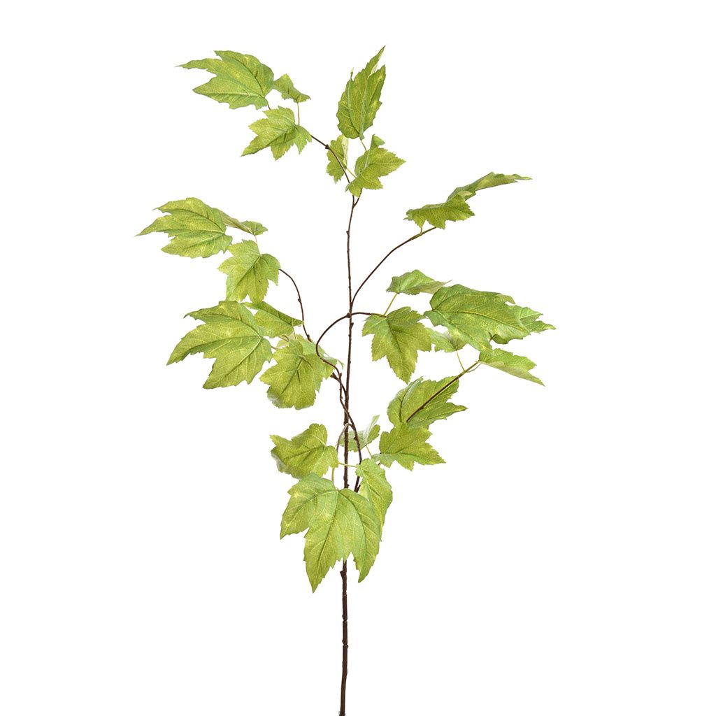 Large maple leaf spray - 120cm - green