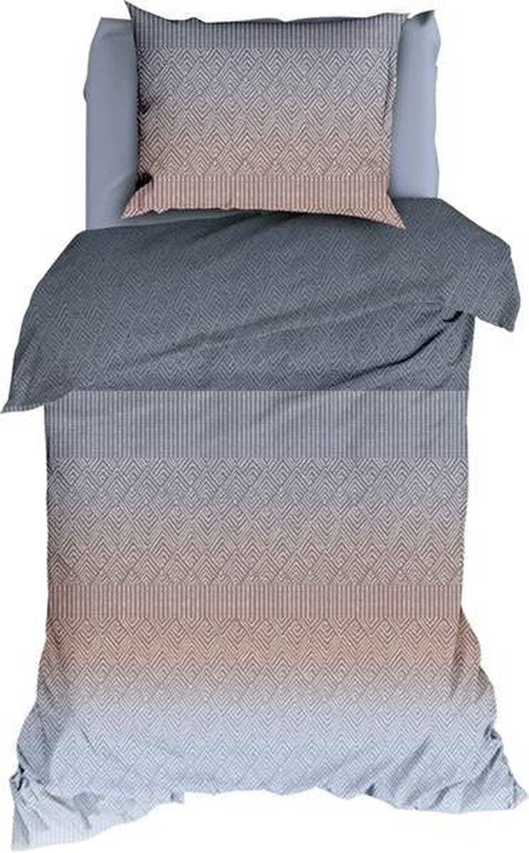 ROMANETTE Dekbedovertrek flanel- 140x200 cm - grossarl dove