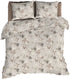 ROMANETTE Dekbedovertrek flanel- 240x200cm - Richelle taupe