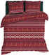 ROMANETTE Dekbedovertrek flanel - 240x200cm - Noelle rood