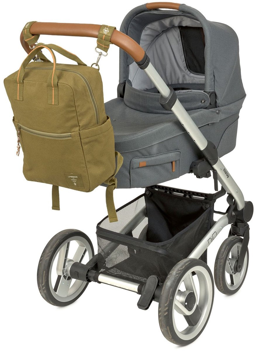 LASSIG Little One & Me rugzak - olive verzorgingstas/ luiertas