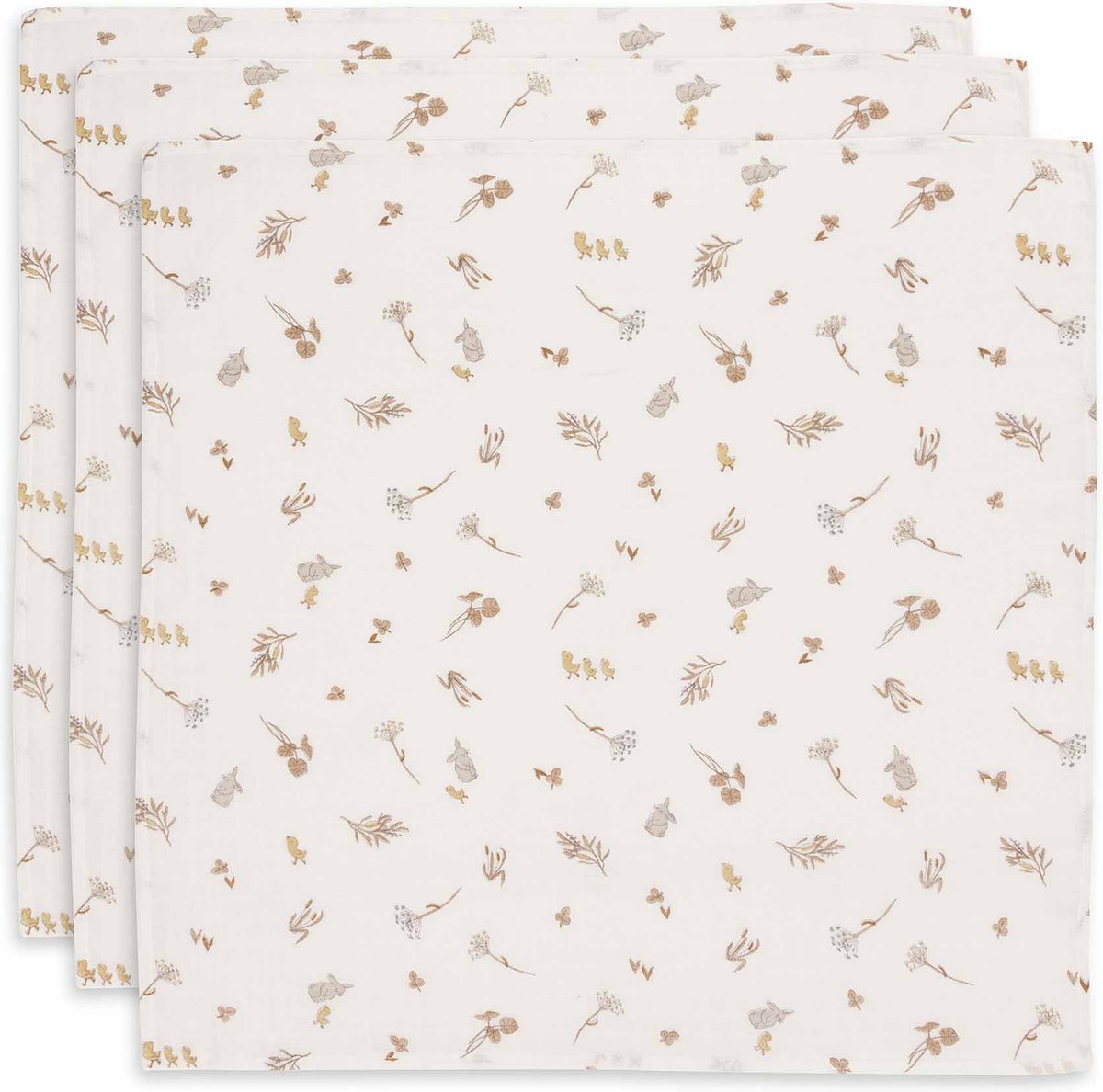 JOLLEIN hydrofiele doeken 3st- S 70x70cm - riverside