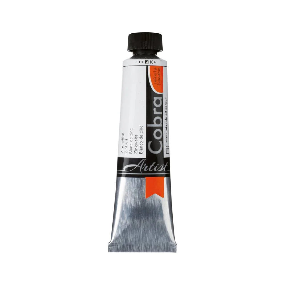 COBRA ART Vermengbare olieverf - 40ml - zinkwit