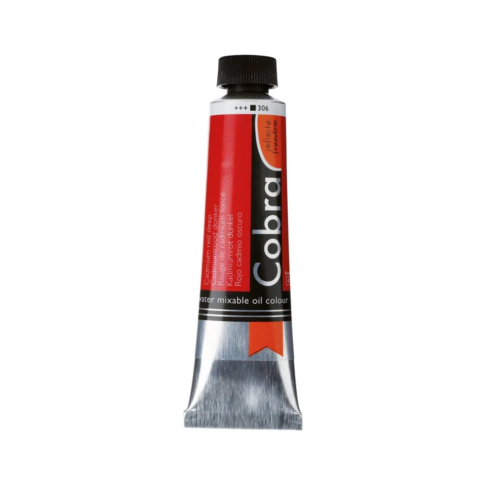 COBRA ART Vermengbare olieverf - 40ml - cadmiumrood donker