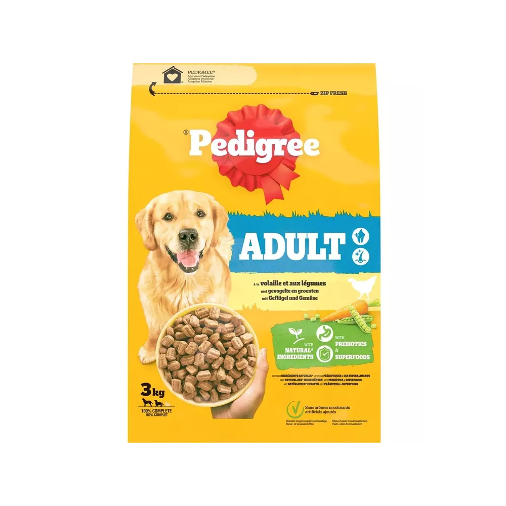 PEDIGREE adult - Gevogelte & groenten - 3kg