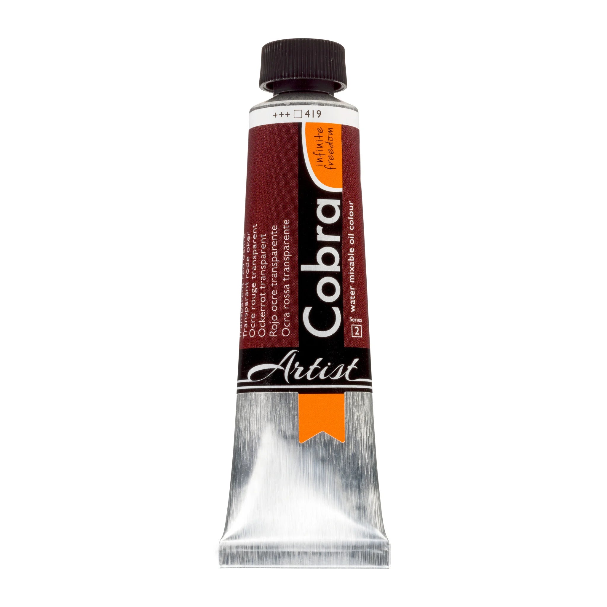 COBRA ART Vermengbare olieverf - 40ml - transparantrood oker