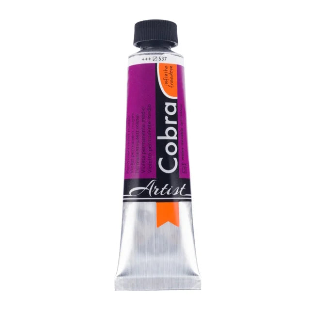 COBRA ART Vermengbare olieverf - 40ml - permanentviolet midden