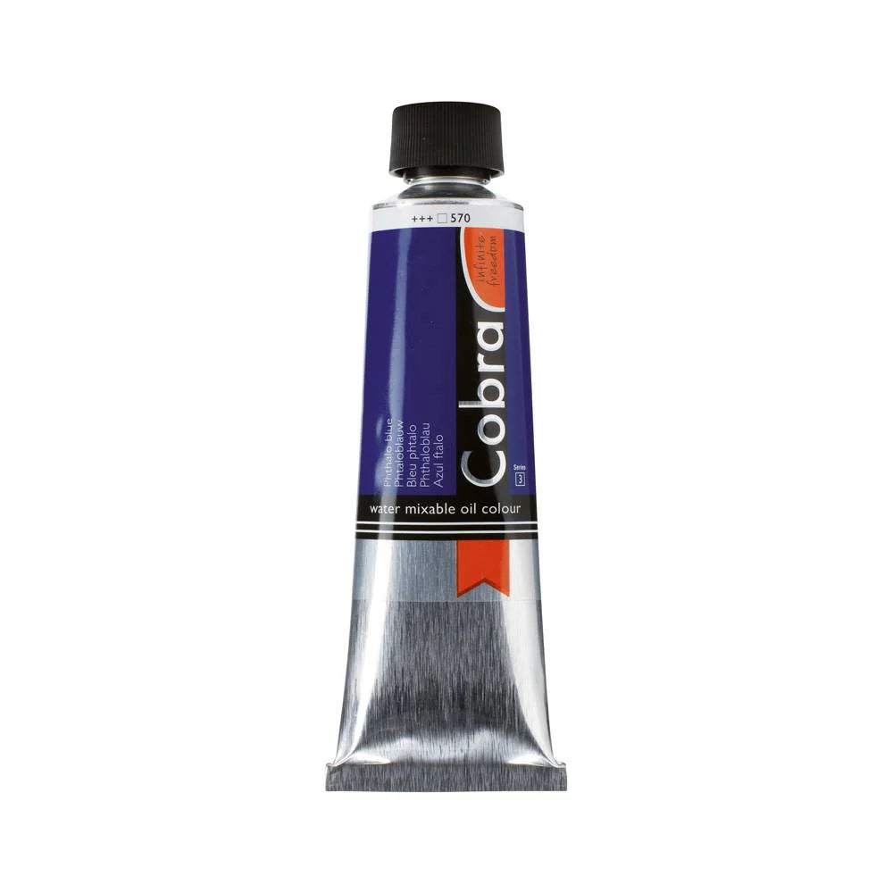 COBRA ART Vermengbare olieverf - 40ml - phtaloblauw