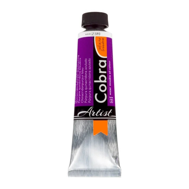 COBRA ART Vermengbare olieverf - 40ml - quinacridonepurper blauwachtig