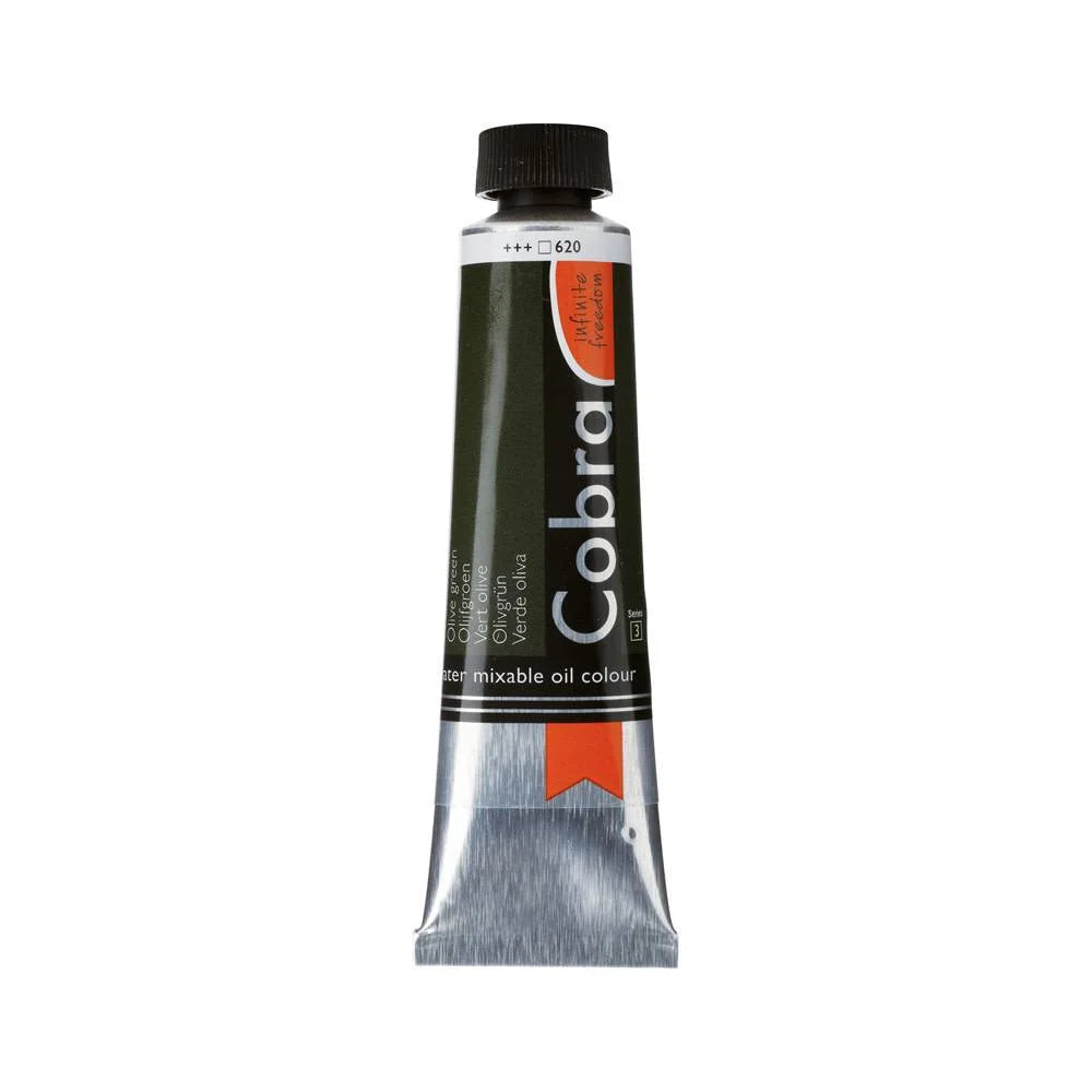 COBRA ART Vermengbare olieverf - 40ml - olijfgroen