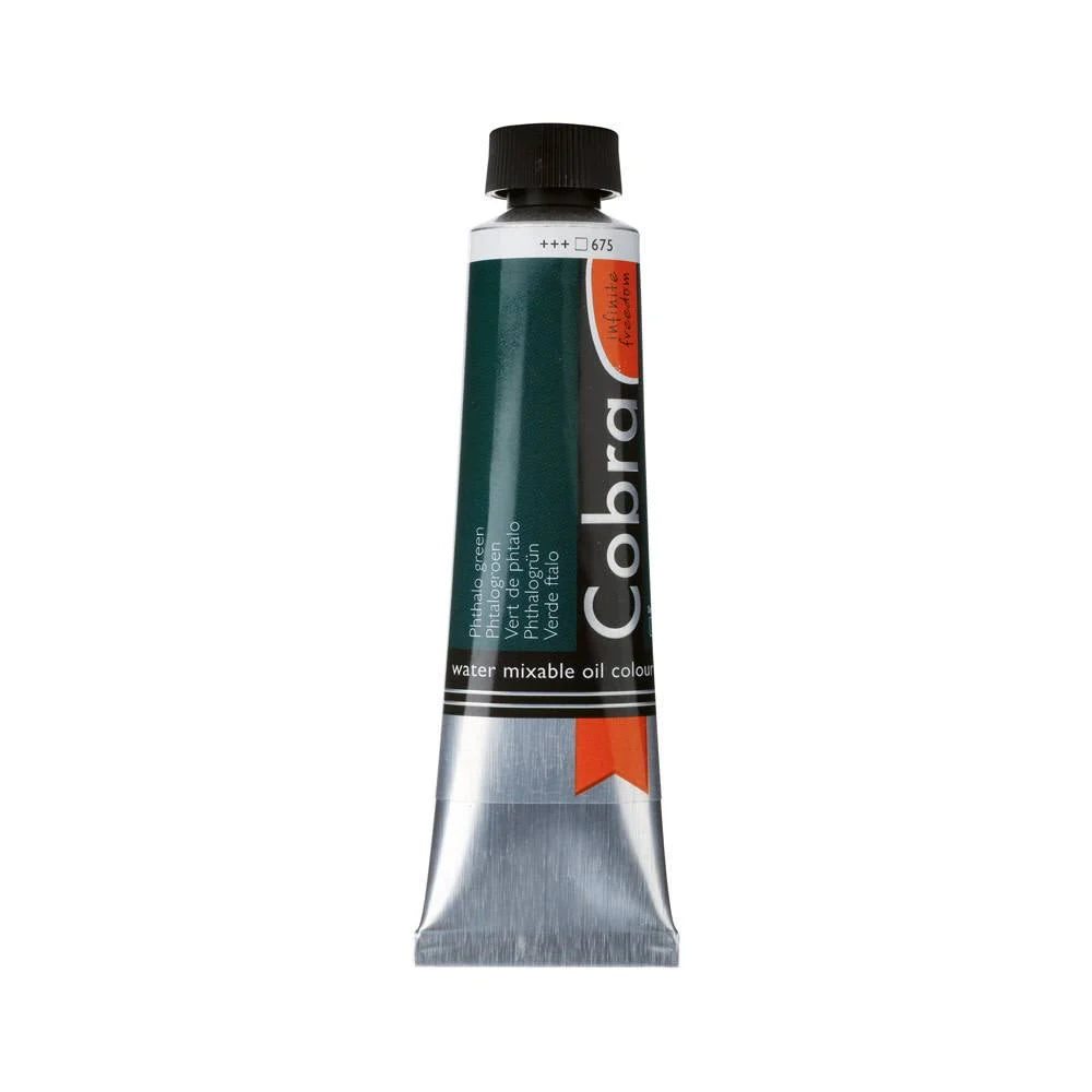 COBRA ART Vermengbare olieverf - 40ml - phtalogroen