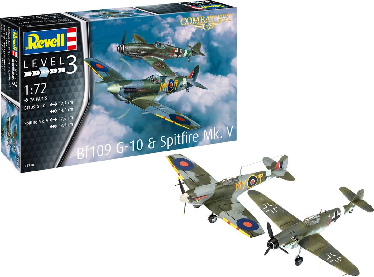 REVELL - Combat set spitfire bf109G-10