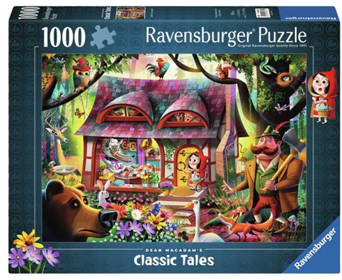 RAVENSBURGER Puzzel - Roodkapje en de wolf 1000