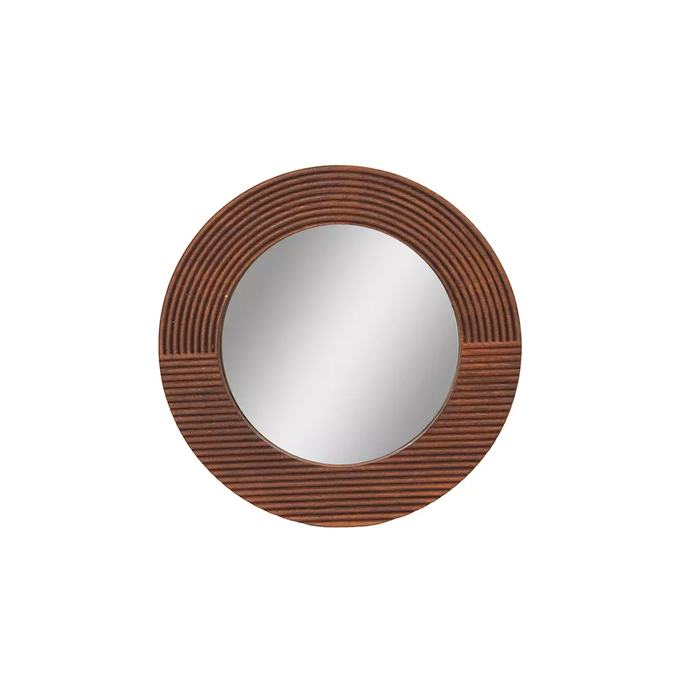 Spiegel met houten rand - 48cm - bruin