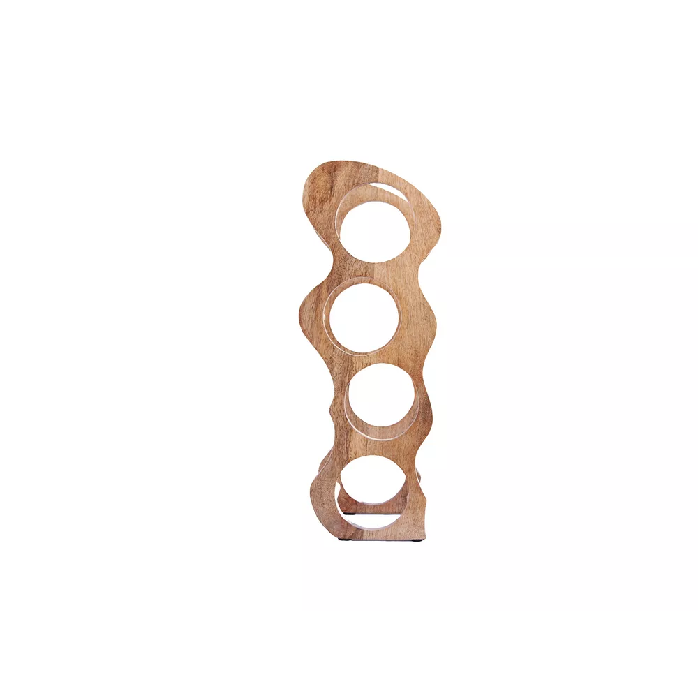 JOLIETTE wijn rek - 53cm - mango hout