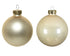 Kerstballen glas emaille/mat mix 6cm - parel 10st.