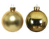 Kerstballen glas glans/mat mix 6cm - licht goud 10st. goud
