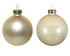 Kerstballen glas emaille/mat mix 8cm - parel 6st.