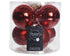 Kerstballen glas glans/mat mix 8cm - kerstrood 6st.