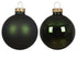 Kerstballen glas glans/mat mix 8cm - dennengroen 6st. groen