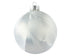 Kerstballen glas mat 6cm - wit ijslak 10st. wit