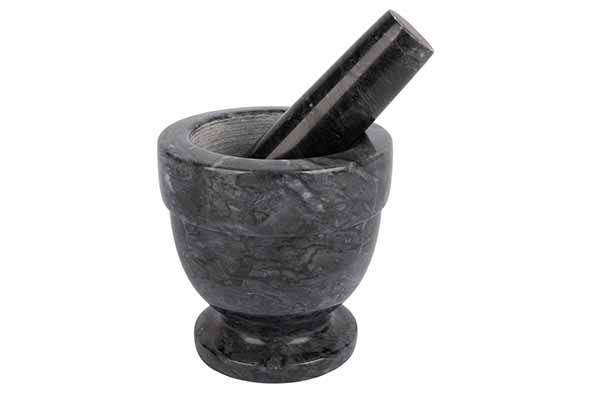 COSY & TRENDY Mortier D10cm 21cl - zwart marmer     TU