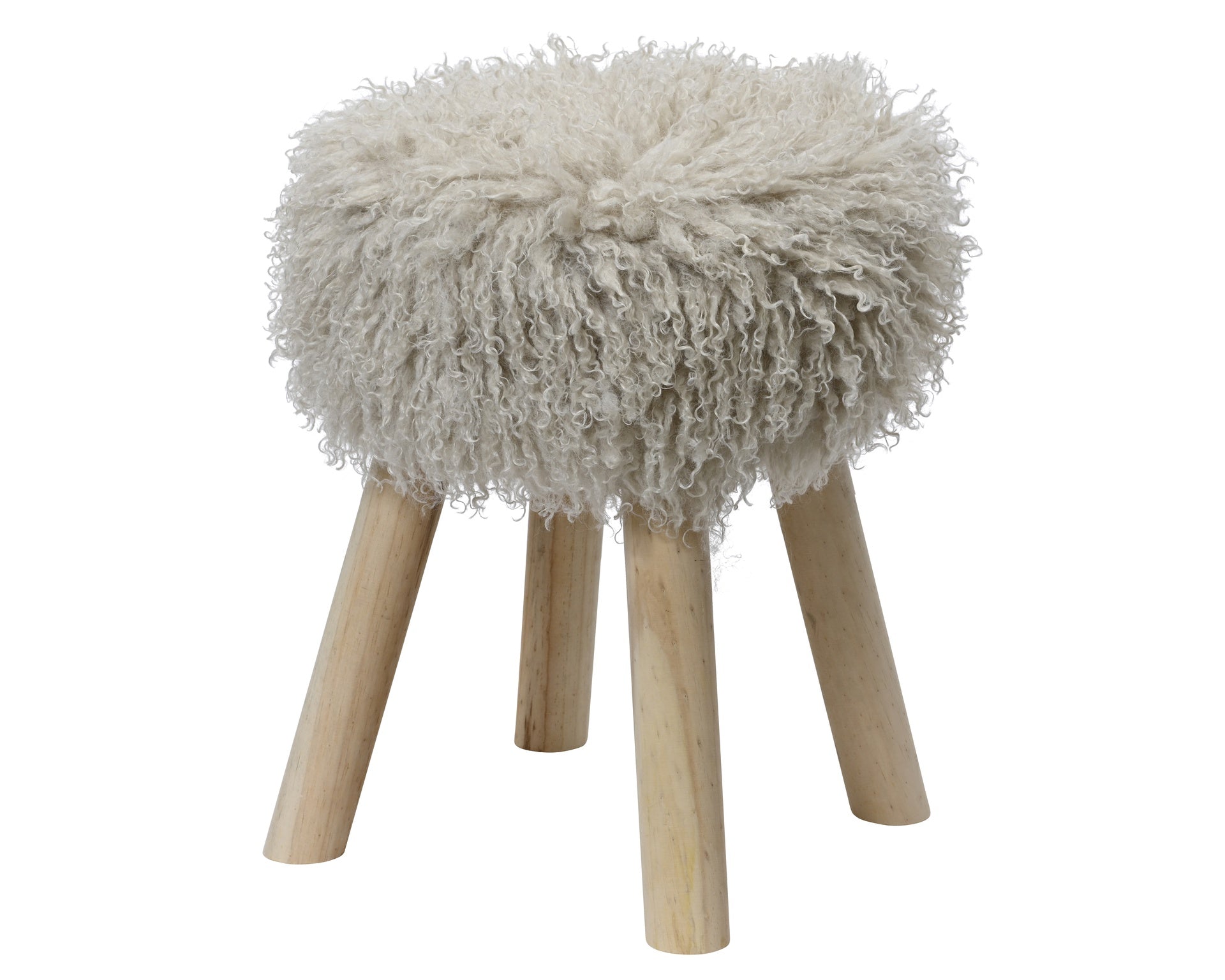 Krukje met vacht - 30x38cm - beige