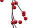 Kerstslinger foam berries 130cm - kerstrood