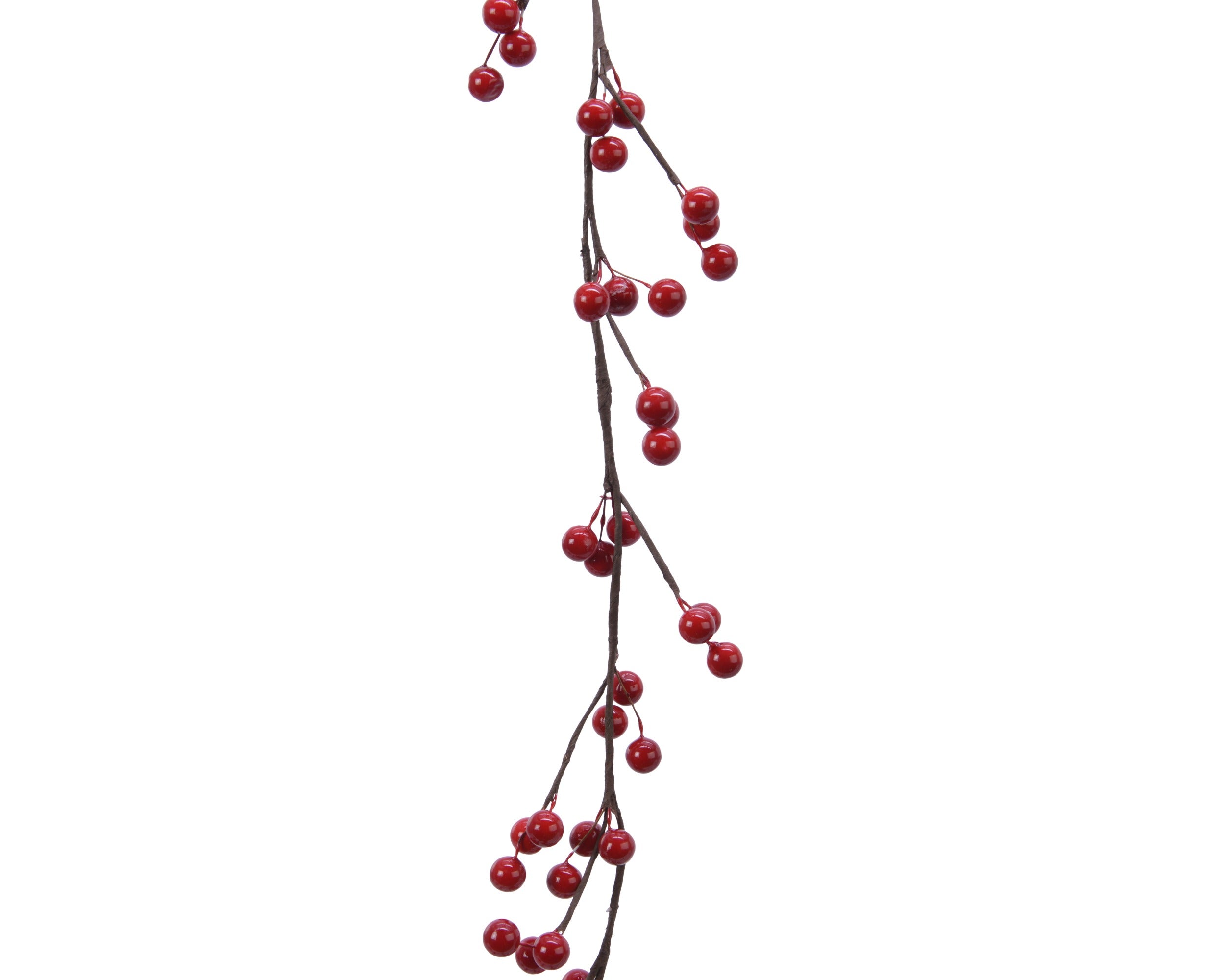 Kerstslinger foam berries 130cm - kerstrood