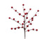 Kerstdeco tak foam berries - rood