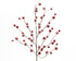 Kerstdeco spray foam snow berries - rood