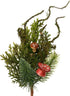 Kersttak mushroom 25cm - groen/ kleur TU UC