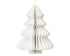 Kerstdeco boom papier 15x20cm - wit