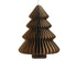 Kerstdeco boom papier 15x20cm - bruin