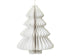 Kerstdeco boom papier 30x40cm - wit