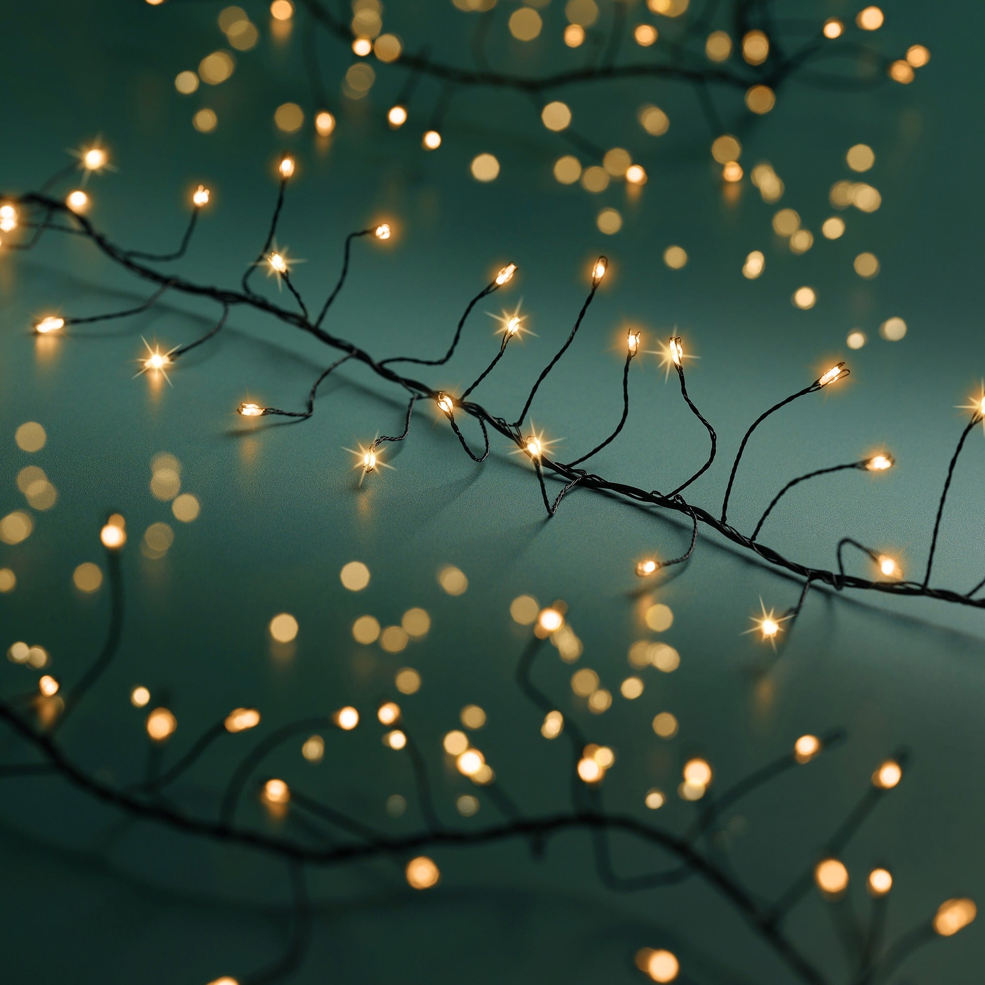 Lumineo micro LED compact twinkel 600cm 480L - zwart/klassiek warm - kerstverlichting