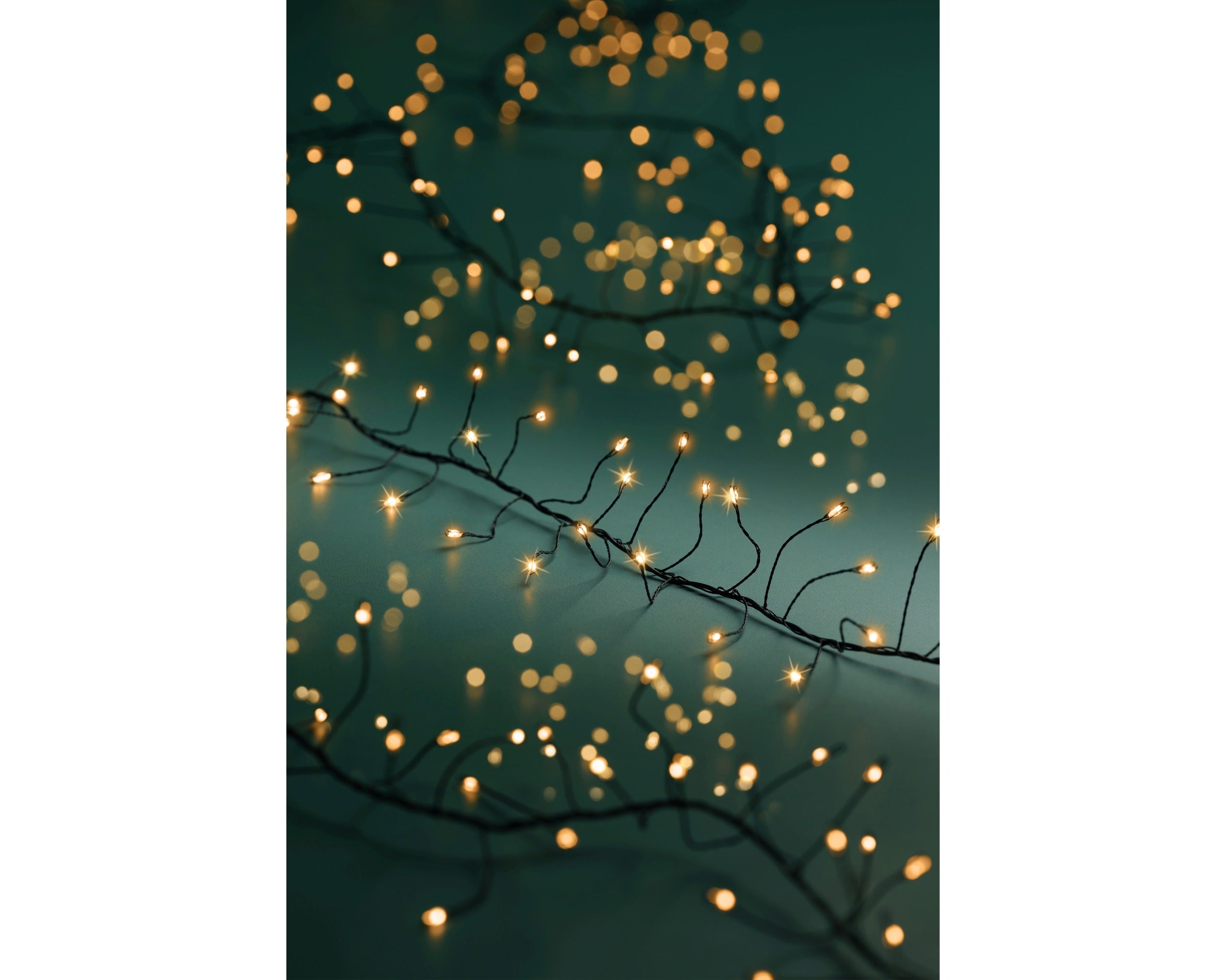 Lumineo micro LED compact twinkel 1200cm 960L - zwart/klassiek warm - kerstverlichting